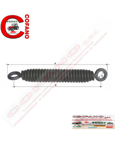 Molla tiller con occhio chiuso filo 12 mm Lungh 420 mm