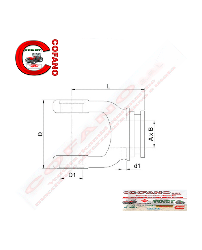 Forcella Ø71.5 mm W2600 Waltersheid