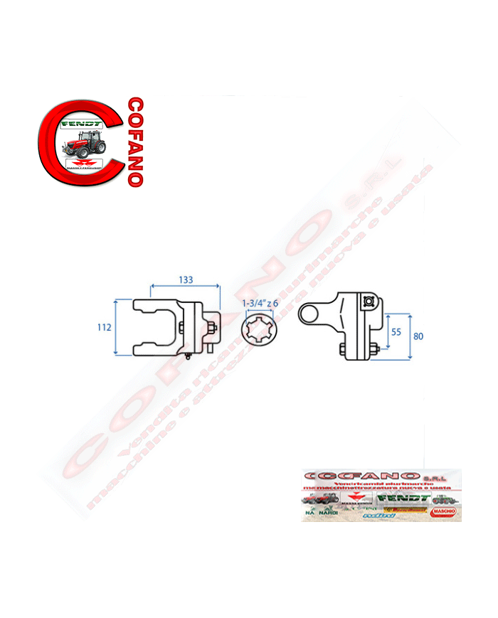 Limitatore bullone T60 1-3/4 Z6