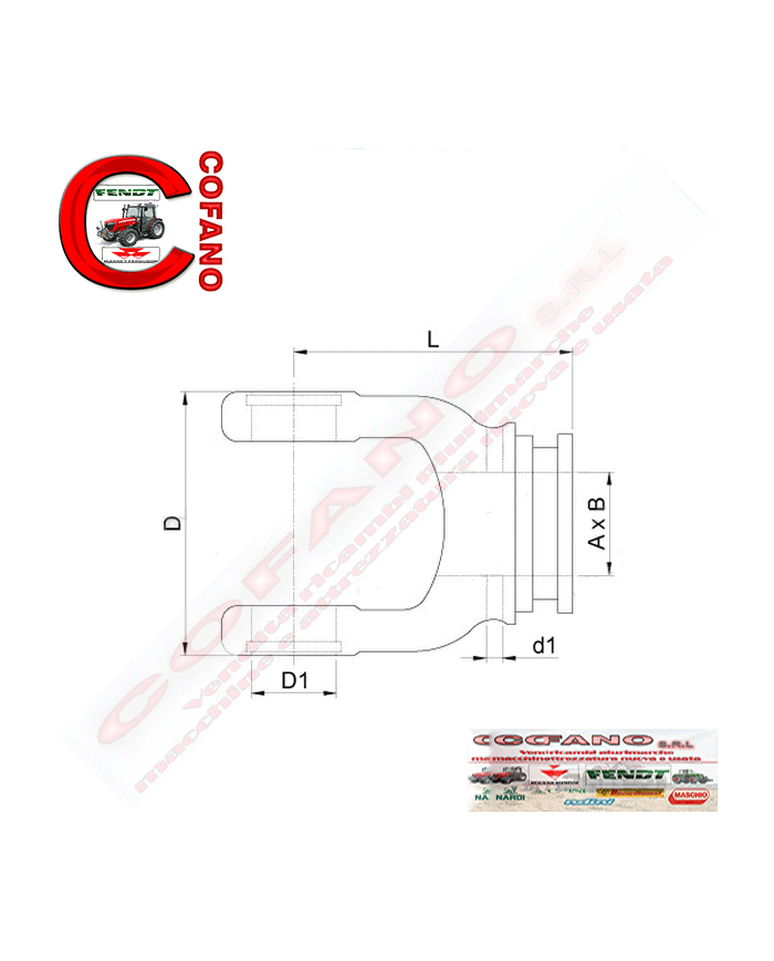 Forcella Ø46.9 mm tipo S7 Bondioli&Pavesi