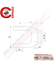 Forcella Ø46.9 mm tipo S7 Bondioli&Pavesi