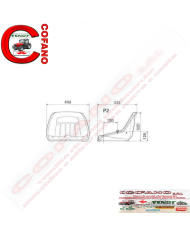 Sedile KAB P2 Largh 490 mm