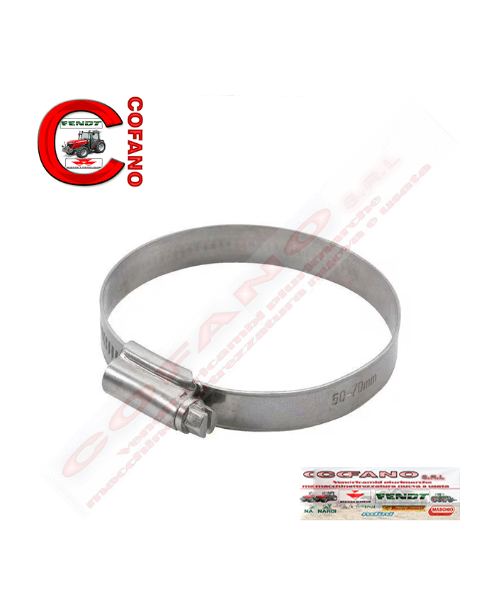 Kit 10 pz. Fascette 50-70 mm