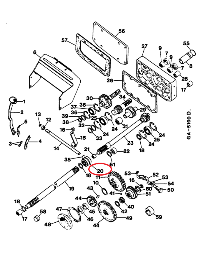 Mozzo sbloccaggio differenziale compatibile con Case IH 3145067R92