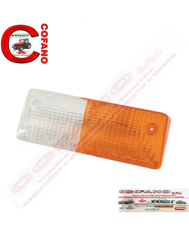 Gemma anteriore bianco/arancio SX