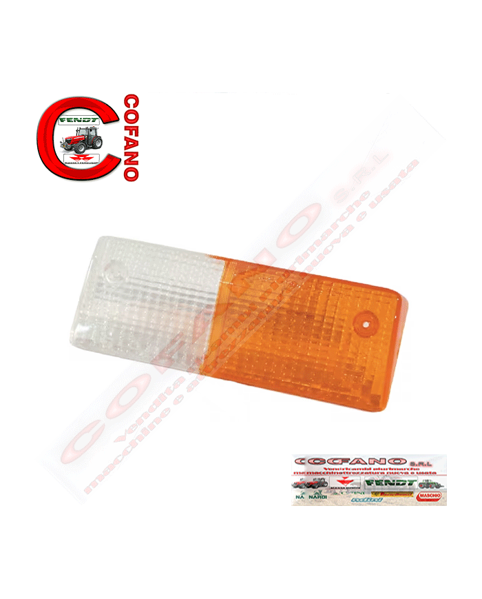 Gemma anteriore bianco/arancio SX