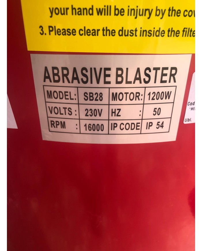 Sabbiatrice/aspiratore portatile