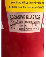 Sabbiatrice/aspiratore portatile