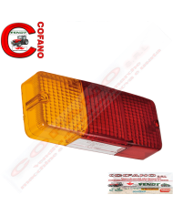 Rodovetro posteriore rosso-arancio