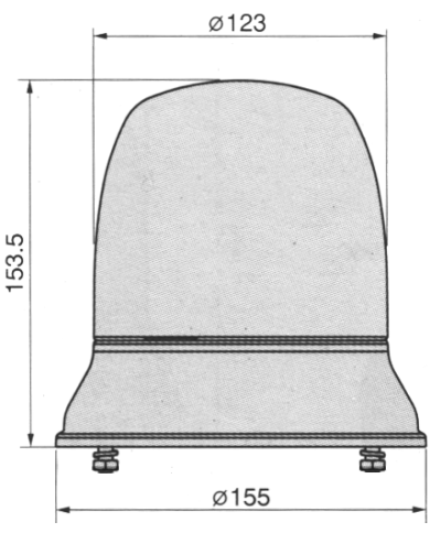 Girofaro rotante lampeggiante 12v Cobo