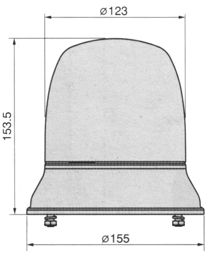 Girofaro rotante lampeggiante 12v Cobo