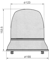 Girofaro rotante lampeggiante 12v Cobo
