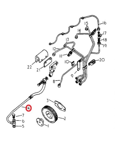 Tubo carburante compatibile con Case IH 3144265R1