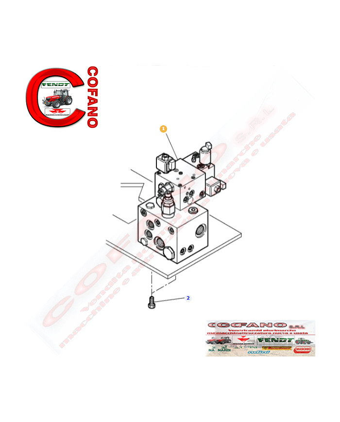 Valvola di pressione 4274585M91 MF serie 8400