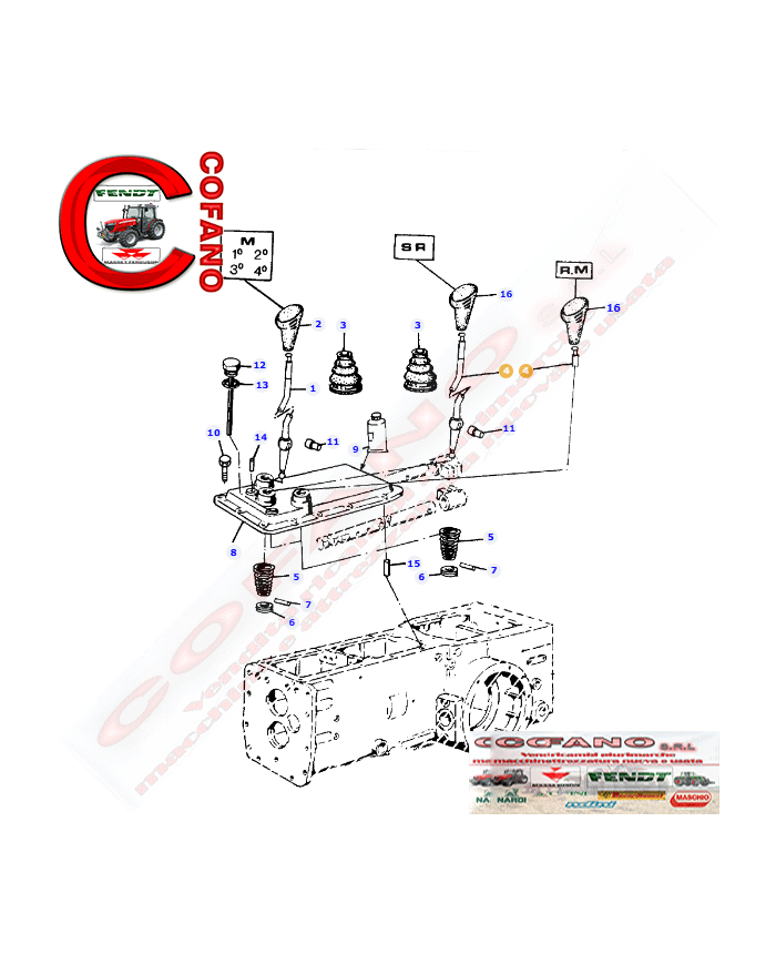 Leva cambio Agco 3532937M2