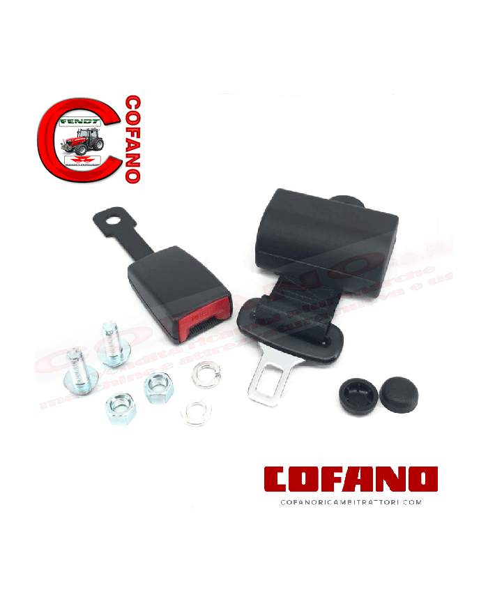 Cintura di Sicurezza Omologata con Arrotolatore per Trattori, Muletti e Mezzi ag