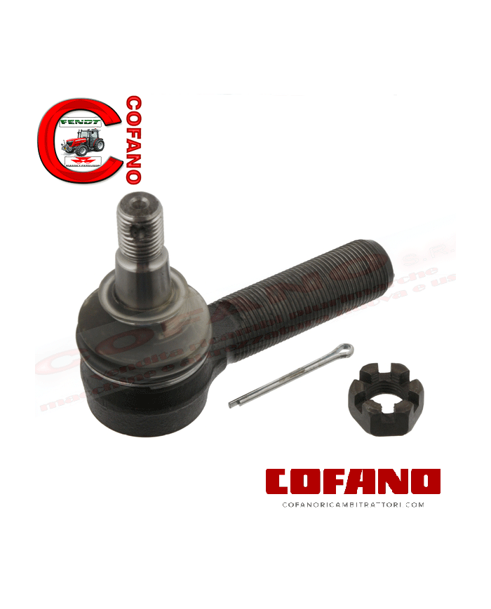 Testina sterzo M22 X 1,5 mm DX compatibile con Case IH 3141530R91