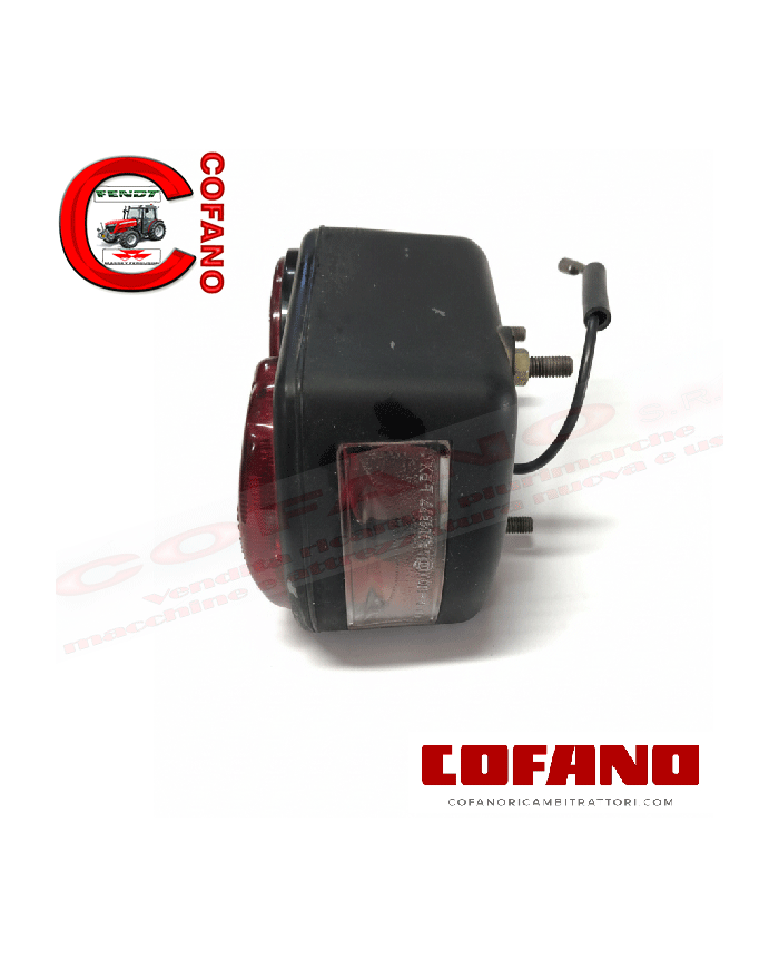 Fanale posteriore Massey Ferguson 35x 135 Originale in alluminio d'epoca