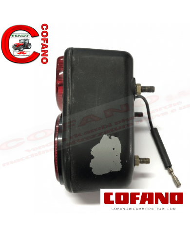 Fanale posteriore Massey Ferguson 35x 135 Originale in alluminio d'epoca