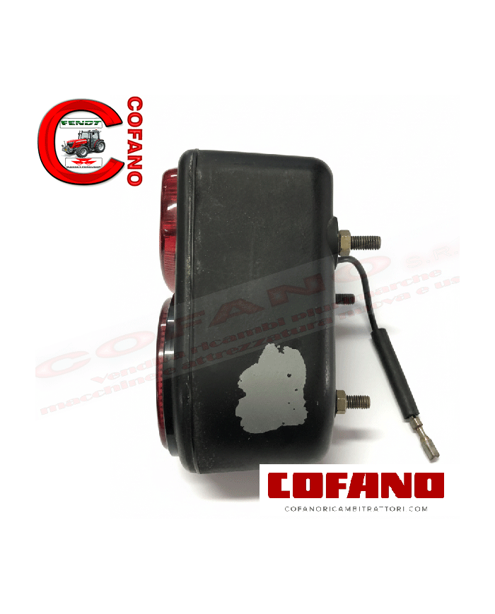 Fanale posteriore Massey Ferguson 35x 135 Originale in alluminio d'epoca