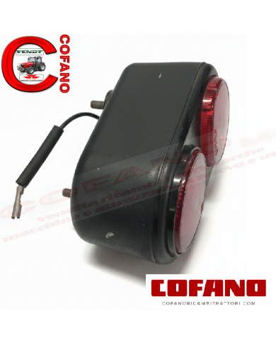 Fanale posteriore Massey Ferguson 35x 135 Originale in alluminio d'epoca