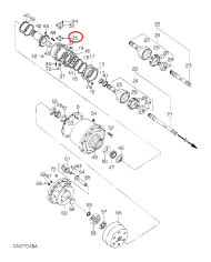 Spessore snodo assale anteriore compatibile con Case IH 78810C1