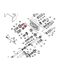 Albero PTO millerighe compatibile con Case IH 3221037R1