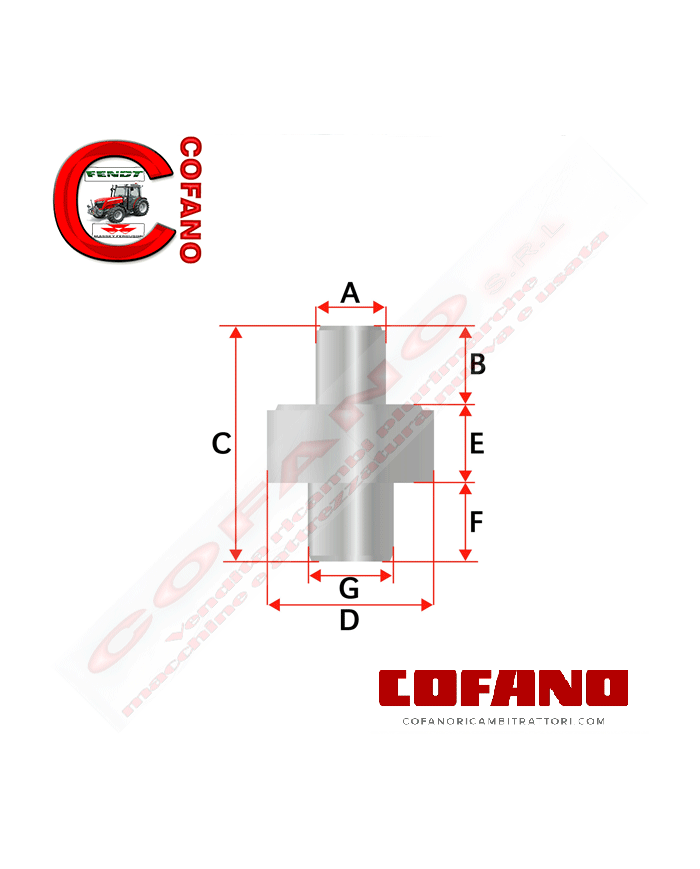 Perno a snodo assale anteriore Agco 3429319M1