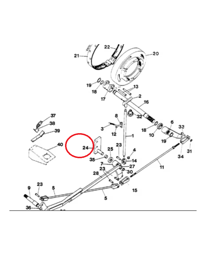 Supporto Leva Freno a Mano 3221945R91 compatibile con Case IH