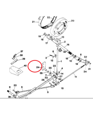Supporto Leva Freno a Mano 3221945R91 compatibile con Case IH