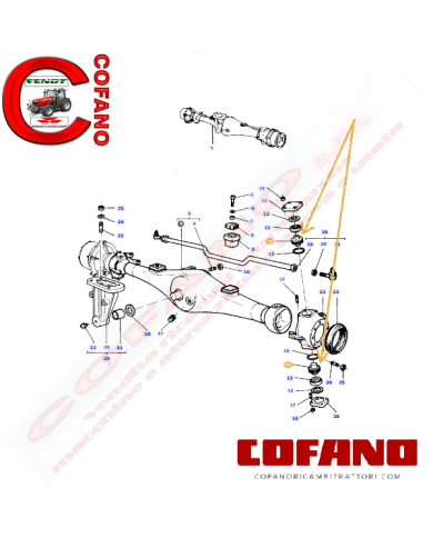 Perno 2714089M3 MF 200-500-600