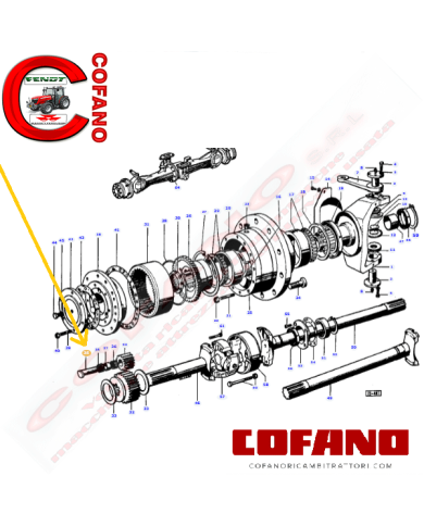 Perno 1422773M2 Massey Ferguson Landini