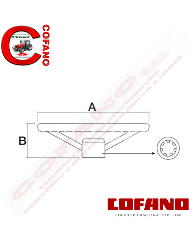 Volante Ø 390x85 mm Z42 MF 200