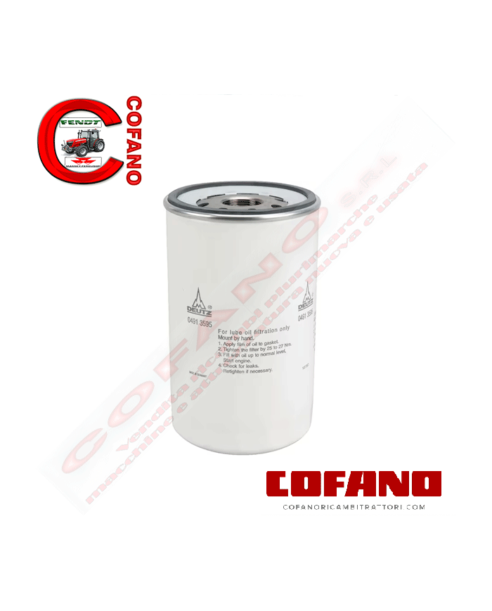 Filtro olio avvitabile 04913595 Fendt