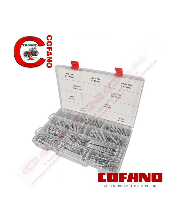 Kit assortimento di spine e coppiglie