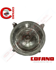Faro anteriore rotondo a 4 attacchi per macchine agricole dx/sx