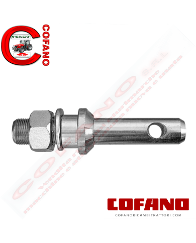 Perno per attacco attrezzi cat1 M20x1.5 Ø 22/20 x140 mm