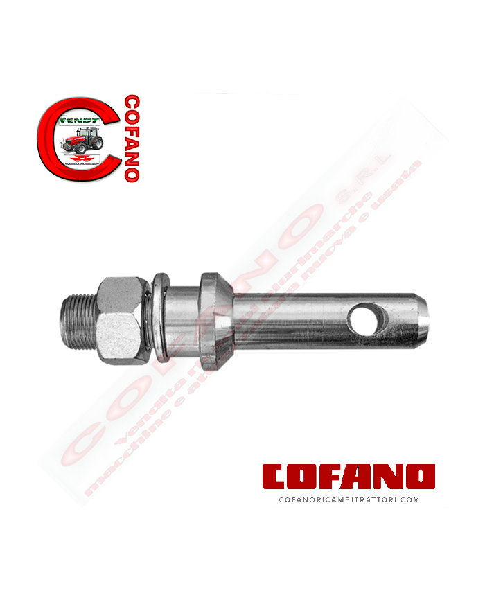 Perno per attacco attrezzi cat1 M20x1.5 Ø 22/20 x140 mm