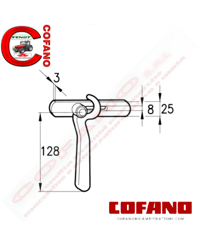 Tendicatena esterno normale lato destro