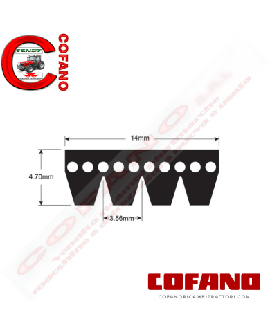 Cinghia 4PK 1070