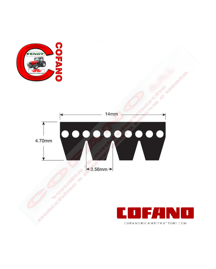 Cinghia 4PK 1070