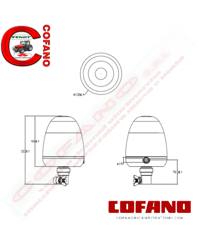 Set 2 lampeggiani led sincronizzabili 12-24V flessibili