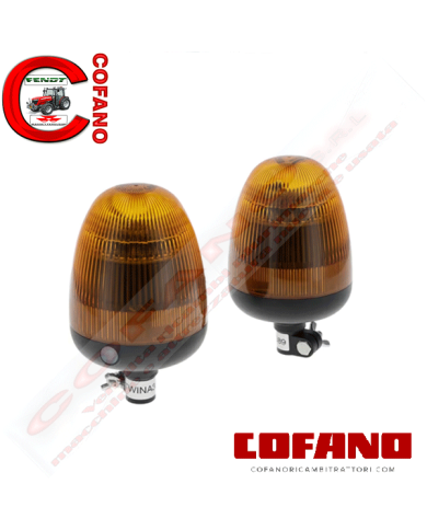 Set 2 lampeggiani led sincronizzabili 12-24V flessibili