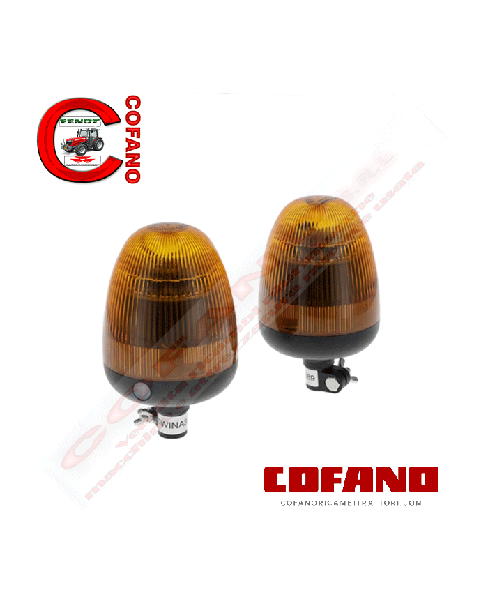 Set 2 lampeggiani led sincronizzabili 12-24V flessibili