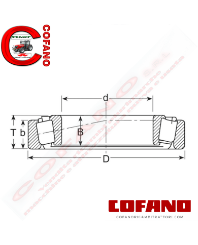 Cuscinetto Orientabile a sfere (LM67048/LM67010)