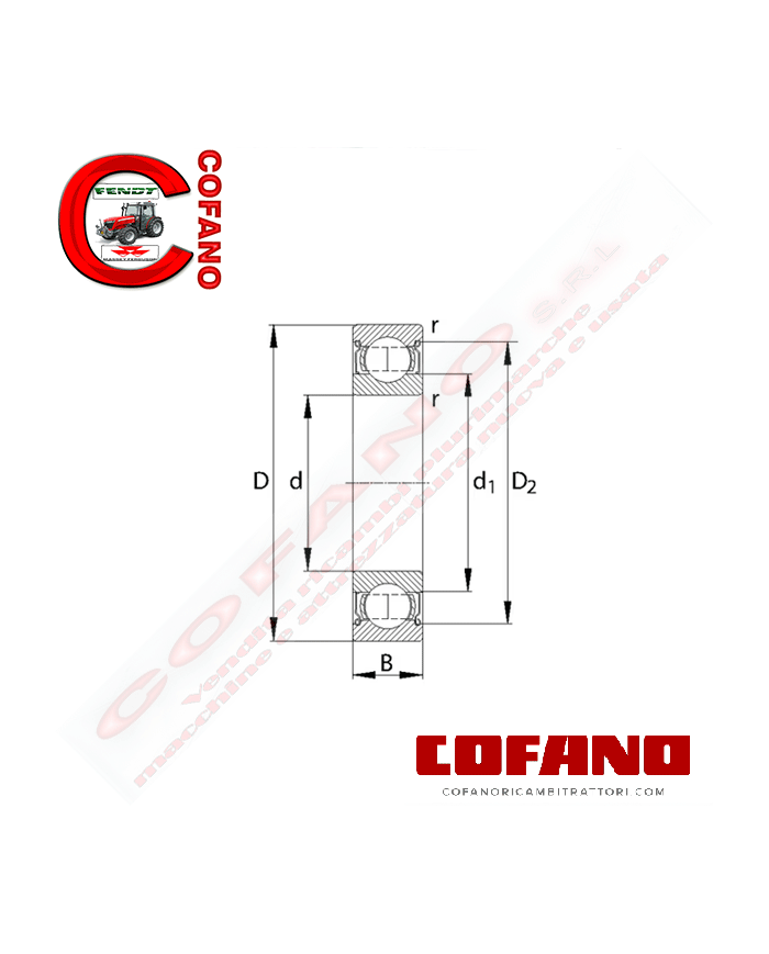 Cuscinetto a sfere a gola profonda 24x47x14 mm SKF