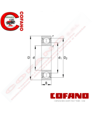 Cuscinetto a sfere a gola profonda 24x47x14 mm SKF