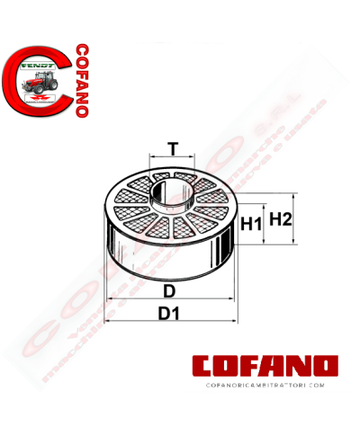 Filtro a bagno olio per Massey Ferguson serie 100-200