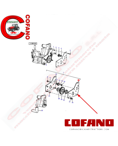 Piastra pompa idraulica Agco 1661235M1