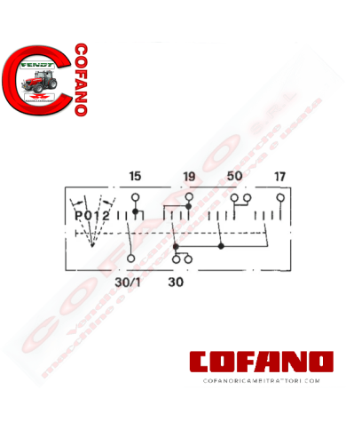 Interruttore di avviamento P-0-1-2 Cobo